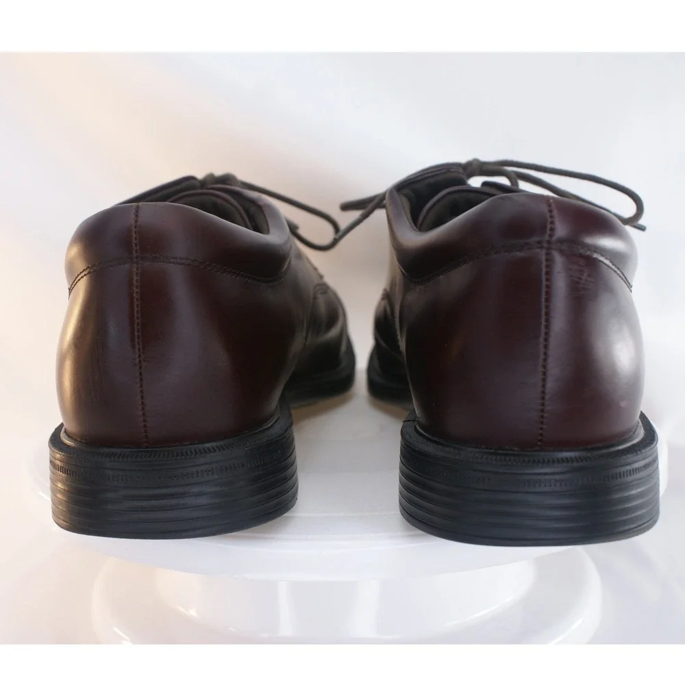 Rockport Waterproof Mens Cap Toe Oxford Shoes Dark Brown Leather APM1177N 12M